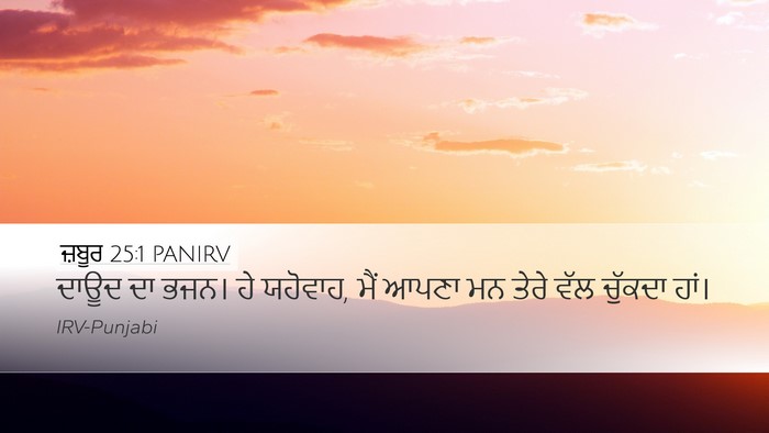 ਜ਼ਬੂਰ 25:1 PANIRV Bible Verse Image