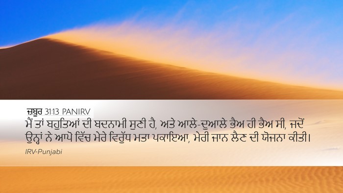 ਜ਼ਬੂਰ 31:13 PANIRV Bible Verse Image