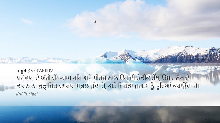 ਜ਼ਬੂਰ 37:7 PANIRV Bible Verse Image