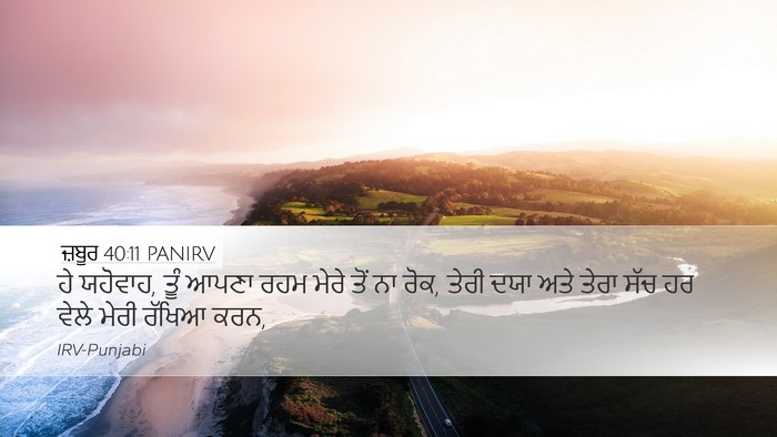 ਜ਼ਬੂਰ 40:11 PANIRV Bible Verse Image