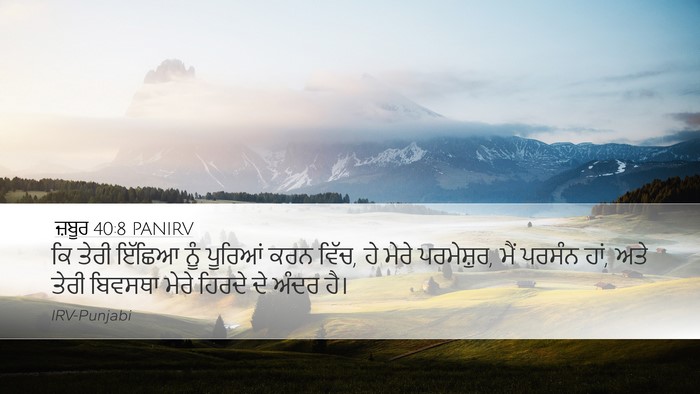 ਜ਼ਬੂਰ 40:8 PANIRV Bible Verse Image