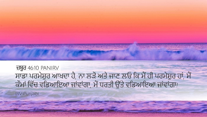 ਜ਼ਬੂਰ 46:10 PANIRV Bible Verse Image