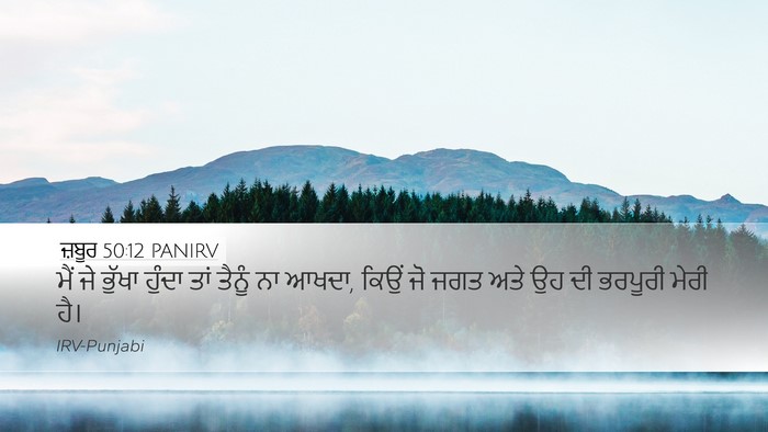 ਜ਼ਬੂਰ 50:12 PANIRV Bible Verse Image