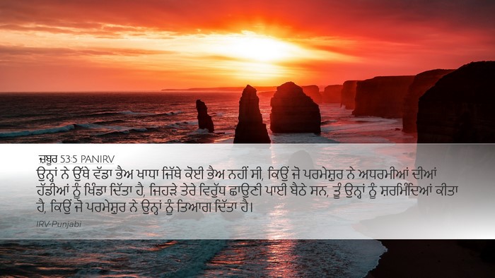ਜ਼ਬੂਰ 53:5 PANIRV Bible Verse Image