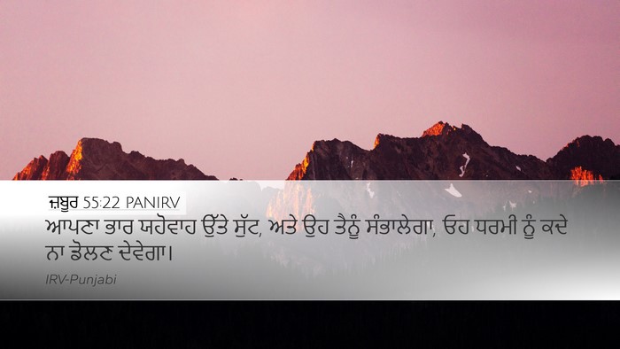 ਜ਼ਬੂਰ 55:22 PANIRV Bible Verse Image