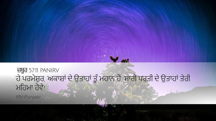 ਜ਼ਬੂਰ 57:11 PANIRV Desktop Wallpaper - ਹੇ ਪਰਮੇਸ਼ੁਰ, - Desktop Bible Verse Wallpaper