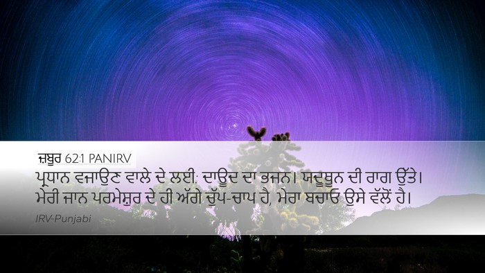 ਜ਼ਬੂਰ 62:1 PANIRV Bible Verse Image