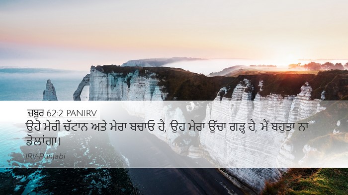 ਜ਼ਬੂਰ 62:2 PANIRV Bible Verse Image