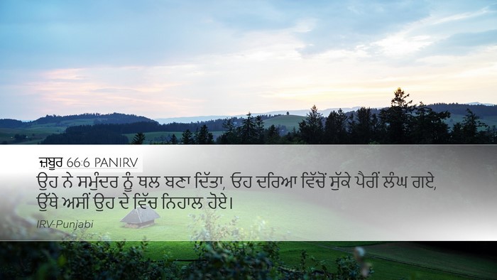 ਜ਼ਬੂਰ 66:6 PANIRV Bible Verse Image