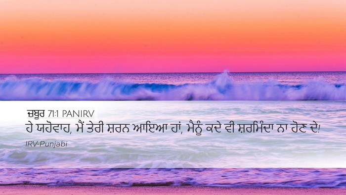 ਜ਼ਬੂਰ 71:1 PANIRV Bible Verse Image