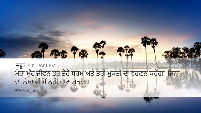 ਜ਼ਬੂਰ 71:15 PANIRV Bible Verse Image