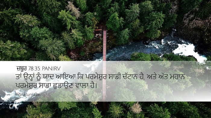 ਜ਼ਬੂਰ 78:35 PANIRV Bible Verse Image