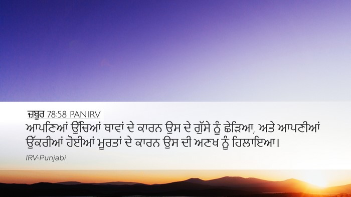 ਜ਼ਬੂਰ 78:58 PANIRV Bible Verse Image