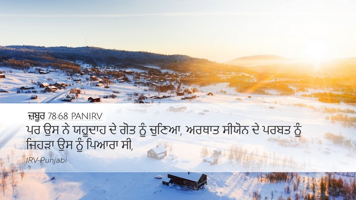 ਜ਼ਬੂਰ 78:68 PANIRV Bible Verse Image