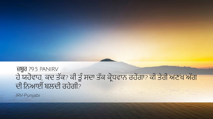 ਜ਼ਬੂਰ 79:5 PANIRV Bible Verse Image