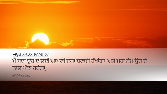 ਜ਼ਬੂਰ 89:28 PANIRV Bible Verse Image