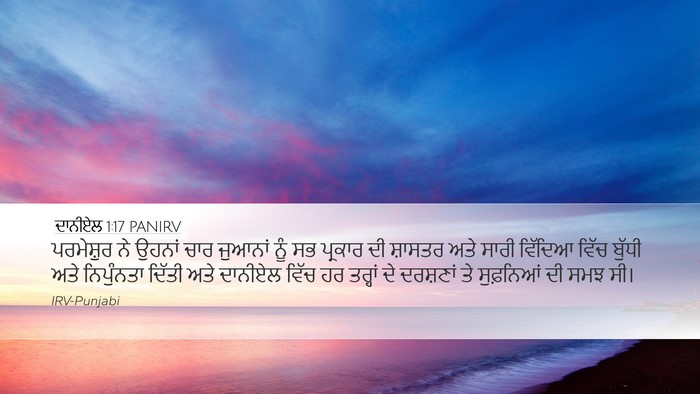 ਦਾਨੀਏਲ 1:17 PANIRV Bible Verse Image