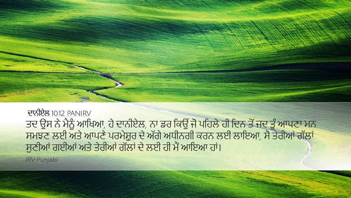 ਦਾਨੀਏਲ 10:12 PANIRV Bible Verse Image