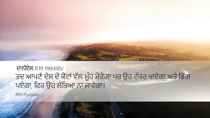 ਦਾਨੀਏਲ 11:19 PANIRV Bible Verse Image