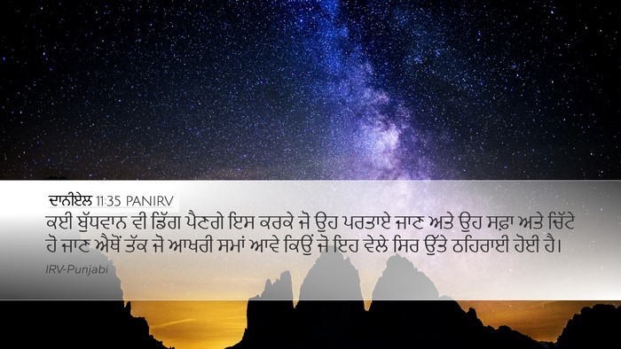 ਦਾਨੀਏਲ 11:35 PANIRV Bible Verse Image