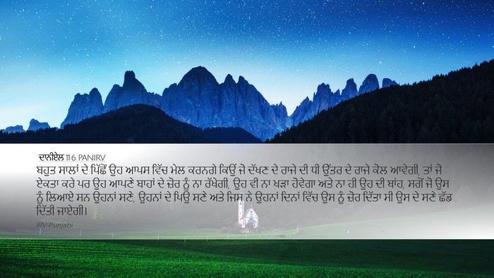 ਦਾਨੀਏਲ 11:6 PANIRV Bible Verse Image