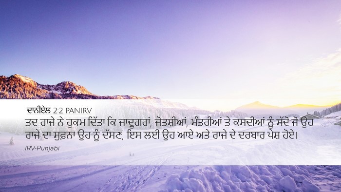 ਦਾਨੀਏਲ 2:2 PANIRV Bible Verse Image