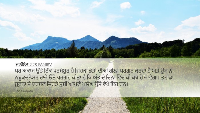 ਦਾਨੀਏਲ 2:28 PANIRV Bible Verse Image