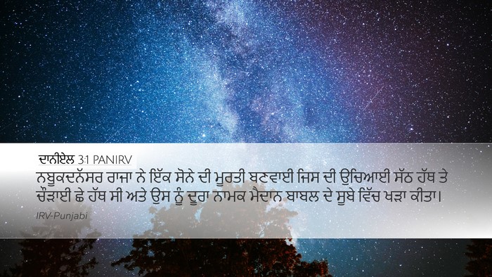 ਦਾਨੀਏਲ 3:1 PANIRV Bible Verse Image