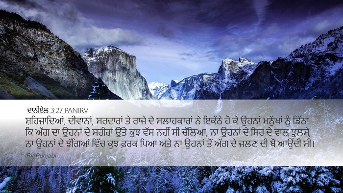 ਦਾਨੀਏਲ 3:27 PANIRV Bible Verse Image