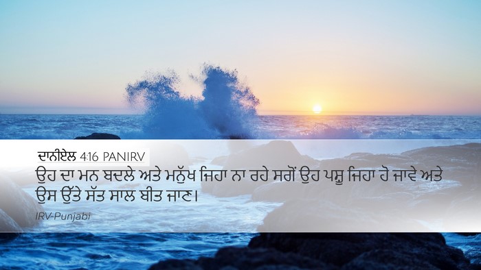 ਦਾਨੀਏਲ 4:16 PANIRV Bible Verse Image