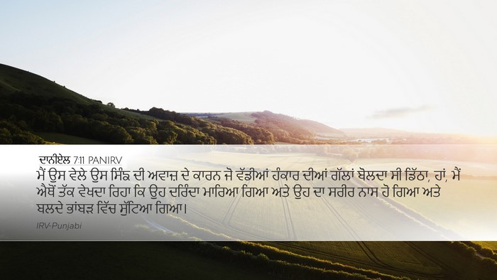 ਦਾਨੀਏਲ 7:11 PANIRV Bible Verse Image