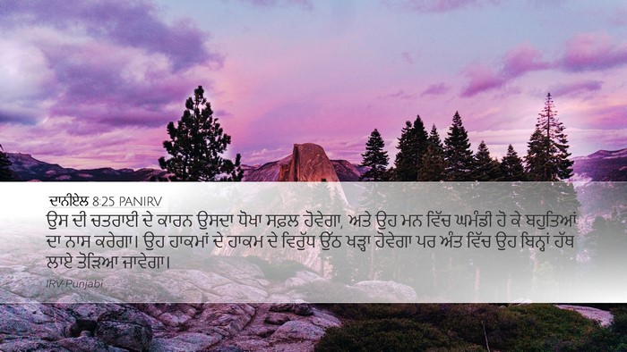ਦਾਨੀਏਲ 8:25 PANIRV Bible Verse Image