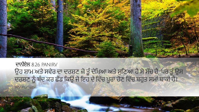 ਦਾਨੀਏਲ 8:26 PANIRV Bible Verse Image