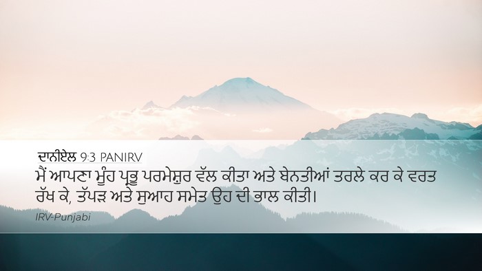 ਦਾਨੀਏਲ 9:3 PANIRV Bible Verse Image