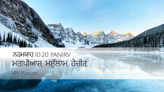 ਨਹਮਯਾਹ 10:20 PANIRV Desktop Wallpaper - ਮਗਪੀਆਸ਼, ਮਸ਼ੁੱਲਾਮ, - Desktop Bible Verse Wallpaper