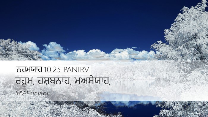 ਨਹਮਯਾਹ 10:25 PANIRV Bible Verse Image