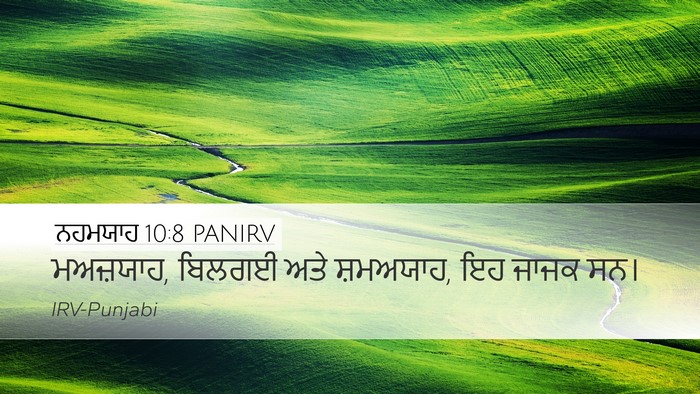 ਨਹਮਯਾਹ 10:8 PANIRV Desktop Wallpaper - ਮਅਜ਼ਯਾਹ, ਬਿਲਗਈ ਅਤੇ - Desktop Bible Verse Wallpaper