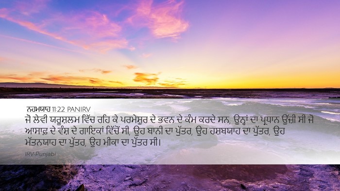 ਨਹਮਯਾਹ 11:22 PANIRV Bible Verse Image