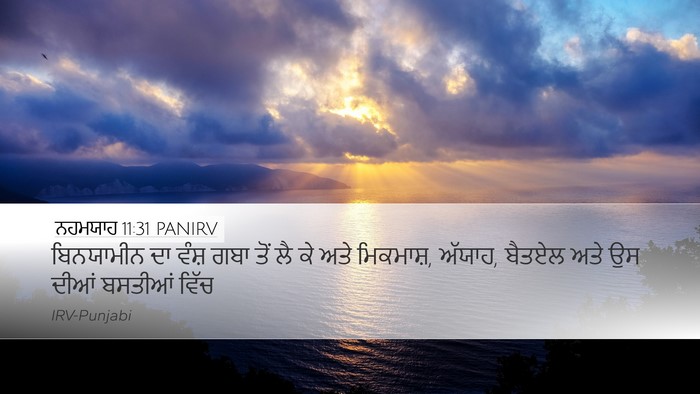 ਨਹਮਯਾਹ 11:31 PANIRV Bible Verse Image