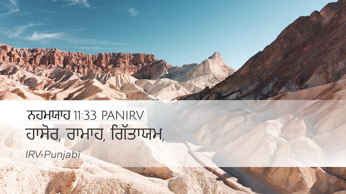 ਨਹਮਯਾਹ 11:33 PANIRV Bible Verse Image