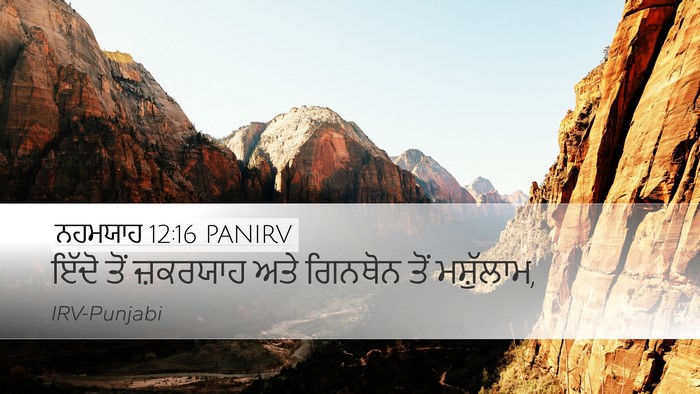 ਨਹਮਯਾਹ 12:16 PANIRV Bible Verse Image