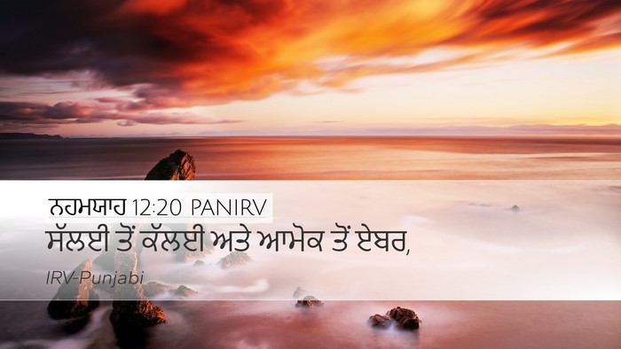 ਨਹਮਯਾਹ 12:20 PANIRV Desktop Wallpaper - ਸੱਲਈ ਤੋਂ ਕੱਲਈ ਅਤੇ - Desktop Bible Verse Wallpaper