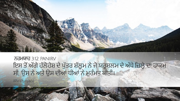 ਨਹਮਯਾਹ 3:12 PANIRV Bible Verse Image
