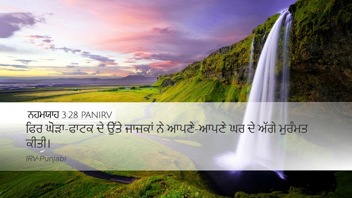 ਨਹਮਯਾਹ 3:28 PANIRV Bible Verse Image