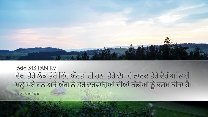 ਨਹੂਮ 3:13 PANIRV Bible Verse Image