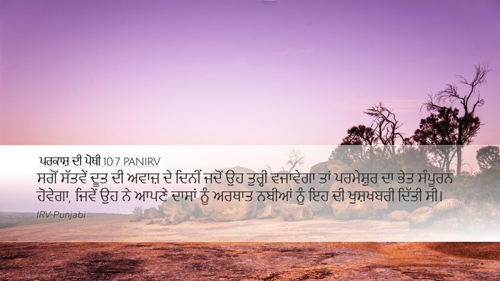 ਪਰਕਾਸ਼ ਦੀ ਪੋਥੀ 10:7 PANIRV Bible Verse Image