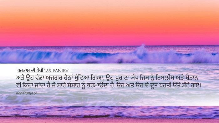 ਪਰਕਾਸ਼ ਦੀ ਪੋਥੀ 12:9 PANIRV Bible Verse Image