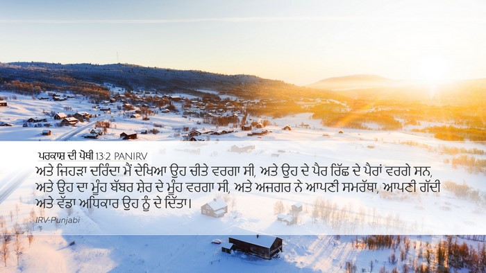 ਪਰਕਾਸ਼ ਦੀ ਪੋਥੀ 13:2 PANIRV Bible Verse Image