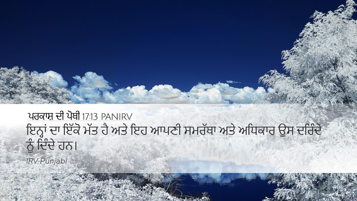 ਪਰਕਾਸ਼ ਦੀ ਪੋਥੀ 17:13 PANIRV Bible Verse Image