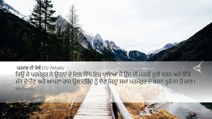 ਪਰਕਾਸ਼ ਦੀ ਪੋਥੀ 17:17 PANIRV Bible Verse Image